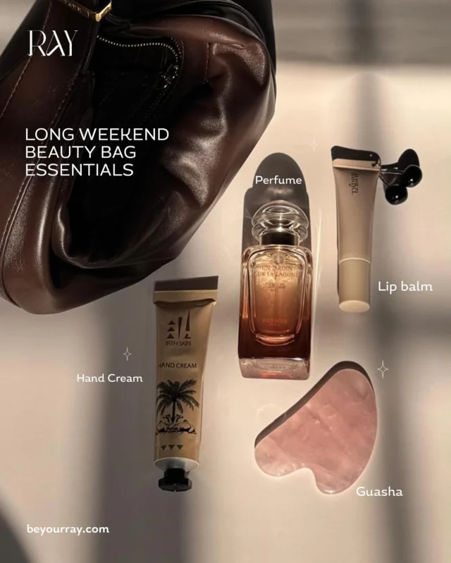 Let your long weekend be
filled with RAY beauty✨ 
Shop your essentials now ,  link in bio 🔗 🛍️

#beyourray