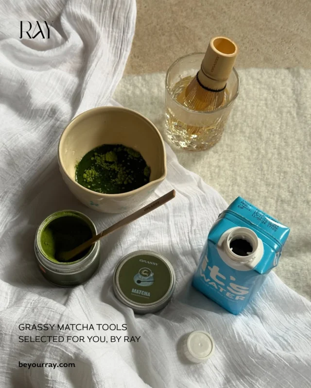 ⁨	⁨	لكل الي يحبون الماتشا،وفرنا لكم الأدوات الي تليق بشغفكم من ‪‪@grassy.gang‬‬ 🤍💚

اكتشفوا المجموعة كاملة الآن من الرابط في البايو 🔗⁩

#beyourray 
#match⁩