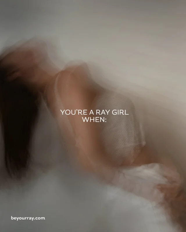 Not every girl is a RAY Girl. 🤍✨

But if your days feel full,
and you still find your way back to 
yourself even for a moment

You are a RAY girl 🤍✨

Choose your RAY thing. 🤍

#be #your #ray