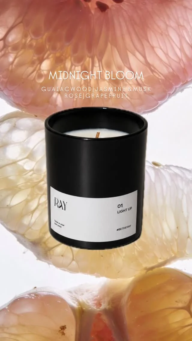 Midnight Bloom 🌓

Guaiac wood | Rose | Jasmine | Musk | Grapefruit 

After dark, in bloom.

Available now!