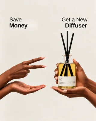 Your space deserves a better scent. 
Meet SERENITY by RAY 🤎
Shop now 🔗!